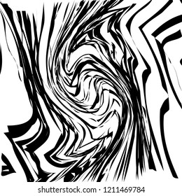 Abstract Vector Background of Waves, Line Stripes Irregular Wave Background, Abstract Minimal Design, Stylized Flowing Water 3d Illusion, Graphic Line Art