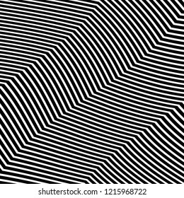 Abstract Vector Background of Waves, Line Stripes Irregular Wave Background, Abstract Minimal Design, Stylized Flowing Water 3d Illusion, Graphic Line Art