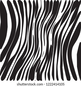 Abstract Vector Background of Waves, Line Stripes Irregular Wave Background, Abstract Minimal Design, Stylized Flowing Water 3d Illusion, Graphic Line Art