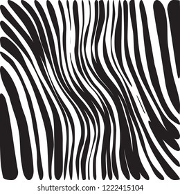 Abstract Vector Background of Waves, Line Stripes Irregular Wave Background, Abstract Minimal Design, Stylized Flowing Water 3d Illusion, Graphic Line Art