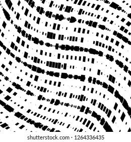 Abstract Vector Background of Waves, Line Stripes Irregular Wave Background, Abstract Minimal Design, Stylized Flowing Water 3d Illusion, Graphic Line Art