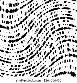 Abstract Vector Background of Waves, Line Stripes Irregular Wave Background, Abstract Minimal Design, Stylized Flowing Water 3d Illusion, Graphic Line Art