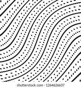 Abstract Vector Background of Waves, Line Stripes Irregular Wave Background, Abstract Minimal Design, Stylized Flowing Water 3d Illusion, Graphic Line Art