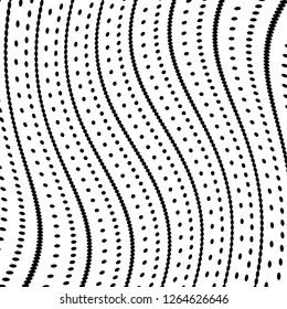 Abstract Vector Background of Waves, Line Stripes Irregular Wave Background, Abstract Minimal Design, Stylized Flowing Water 3d Illusion, Graphic Line Art