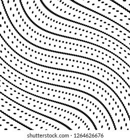 Abstract Vector Background of Waves, Line Stripes Irregular Wave Background, Abstract Minimal Design, Stylized Flowing Water 3d Illusion, Graphic Line Art