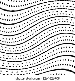 Abstract Vector Background of Waves, Line Stripes Irregular Wave Background, Abstract Minimal Design, Stylized Flowing Water 3d Illusion, Graphic Line Art