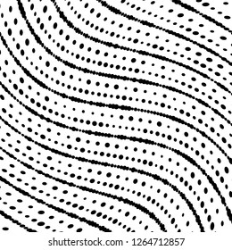 Vetor abstrato Fundo de ondas, Listras de linha Fundo de ondas irregulares, Design mínimo abstrato, água fluente estilizada Ilusão 3d, Arte de linha gráfica