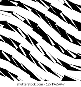 Abstract Vector Background of Waves, Line Stripes Irregular Wave Background, Abstract Minimal Design, Stylized Flowing Water 3d Illusion, Graphic Line Art
