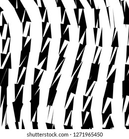 Abstract Vector Background of Waves, Line Stripes Irregular Wave Background, Abstract Minimal Design, Stylized Flowing Water 3d Illusion, Graphic Line Art
