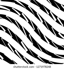 Abstract Vector Background of Waves, Line Stripes Irregular Wave Background, Abstract Minimal Design, Stylized Flowing Water 3d Illusion, Graphic Line Art