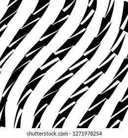 Abstract Vector Background of Waves, Line Stripes Irregular Wave Background, Abstract Minimal Design, Stylized Flowing Water 3d Illusion, Graphic Line Art