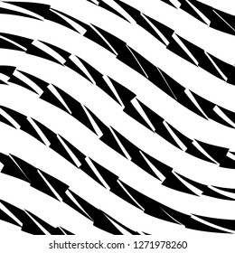 Abstract Vector Background of Waves, Line Stripes Irregular Wave Background, Abstract Minimal Design, Stylized Flowing Water 3d Illusion, Graphic Line Art