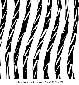 Abstract Vector Background of Waves, Line Stripes Irregular Wave Background, Abstract Minimal Design, Stylized Flowing Water 3d Illusion, Graphic Line Art