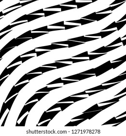 Abstract Vector Background of Waves, Line Stripes Irregular Wave Background, Abstract Minimal Design, Stylized Flowing Water 3d Illusion, Graphic Line Art