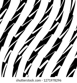 Abstract Vector Background of Waves, Line Stripes Irregular Wave Background, Abstract Minimal Design, Stylized Flowing Water 3d Illusion, Graphic Line Art