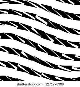 Abstract Vector Background of Waves, Line Stripes Irregular Wave Background, Abstract Minimal Design, Stylized Flowing Water 3d Illusion, Graphic Line Art
