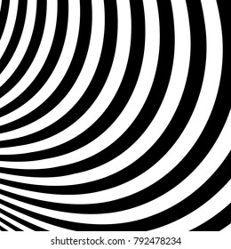 Abstract Vector Background of Waves,  Optical Illusion, Black and White Line Art, Wave Icon, Optical Art Background, Wave Design, Abstract Lines, Modern Striped Background, Zebra Stripes