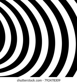 Abstract Vector Background of Waves,  Optical Illusion, Black and White Line Art, Wave Icon, Optical Art Background, Wave Design, Abstract Lines, Modern Striped Background, Zebra Stripes