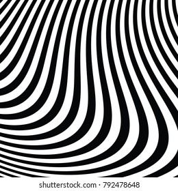 Pattern Optical Illusion Black White Background Stock Vector (Royalty ...