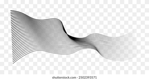 Abstract vector background with waves. png