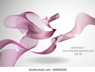 Abstract vector background with waves vector smoke
