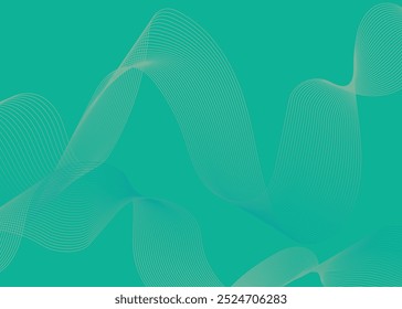 Vetor de fundo abstrato com linha ondulada. Modelo de design de vetor.