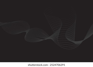 Abstract vector background with wavy line. Vector design template.