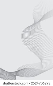 Abstract vector background with wavy line. Vector design template.