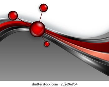 abstract vector background with wavy lines. Eps10