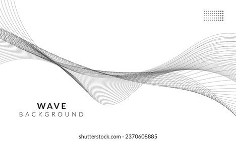 Abstract vector background with wavy lines.