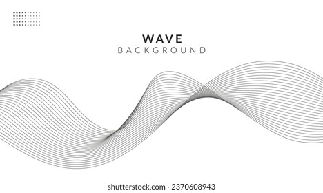 Abstract vector background with wavy lines.