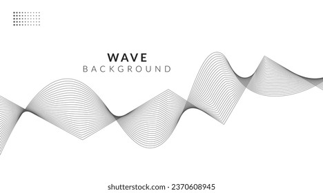 Abstract vector background with wavy lines.