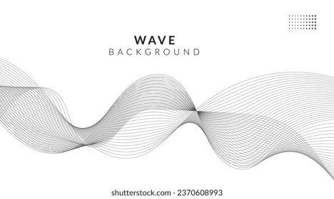 Abstract vector background with wavy lines.