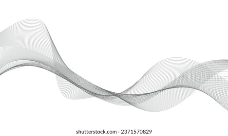 Abstract vector background with wavy lines.