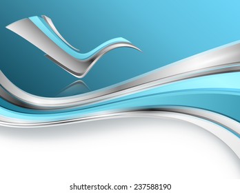abstract vector background with wavy lines. Eps10