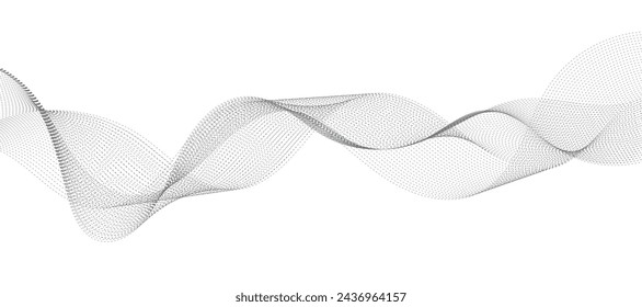 Abstract vector background with wavy lines. Set of waves. EPS10