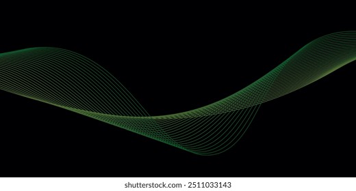 Abstract vector background with wavy lines