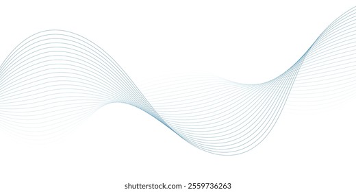 Abstract vector background with wavy lines