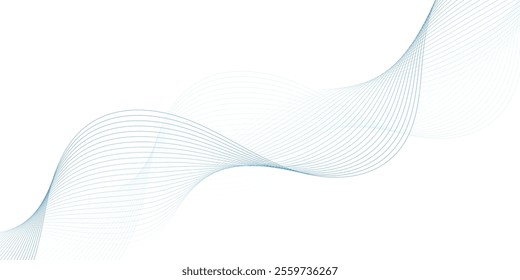 Abstract vector background with wavy lines