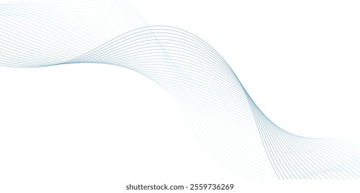 Abstract vector background with wavy lines