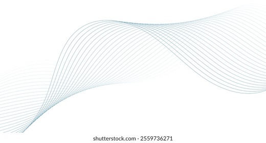 Abstract vector background with wavy lines