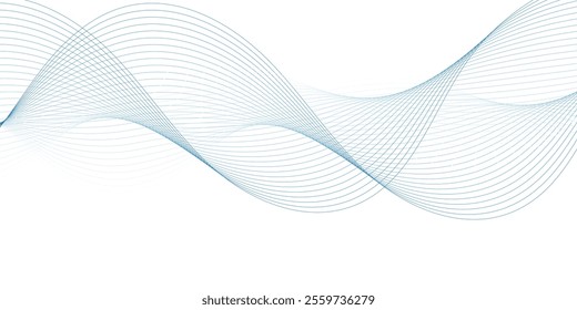 Abstract vector background with wavy lines
