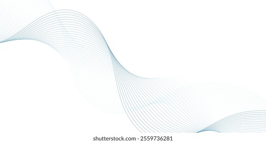 Abstract vector background with wavy lines