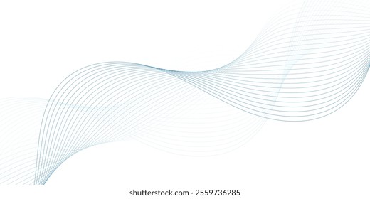 Abstract vector background with wavy lines