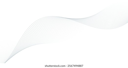Abstract vector background with wavy lines	
