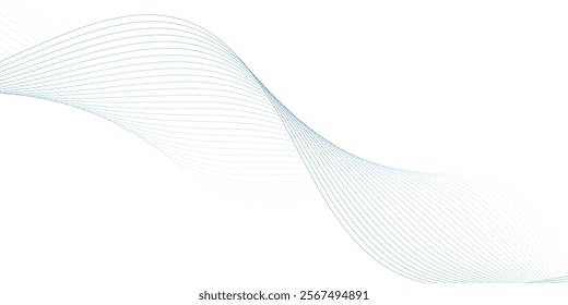 Abstract vector background with wavy lines	
