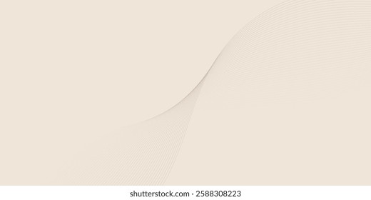 Abstract vector background with wavy lines. Technology abstract lines on white background. Undulate Grey Wave Swirl, frequency sound wave, twisted curve lines with blend effect