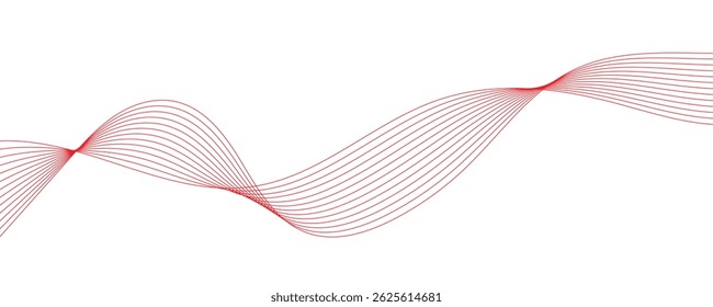 Abstract vector background with wavy lines.	