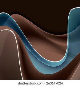 Abstract Vector Background with Wavy Lines.