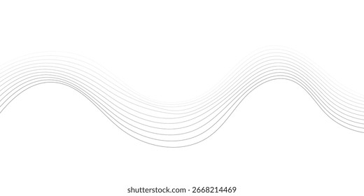 Abstract vector background with wavy lines minimalist background featuring a seamless blend of white and gray tones. The design is clean and modern, with subtle gradients and soft transitions that 